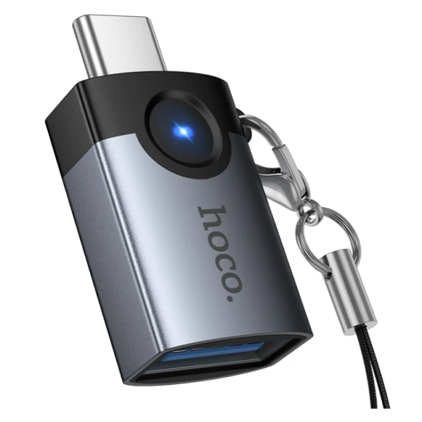 Перехідник HOCO UA46C Victory Type-C male to USB female adapter new