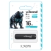 Флеш пам'ять USB 16 GВ Wibrand Grizzly USB 2.0 чорний