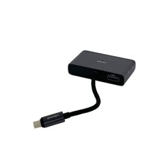 USB-хаб зовнішній 4 порти Usams SJ627 Туре-С 0.1 м сірий