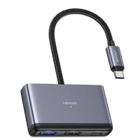 USB-хаб Usams SJ627 4-in-1 USB-C to 2xUSB-A new