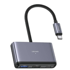USB-хаб Usams SJ627 4-in-1 USB-C to 2xUSB-A new