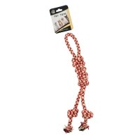 Жувальна іграшка для собак Канат 648 32 см червоний з білим