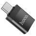 Перехідник Type-C M/USB F HOCO UA17 чорний