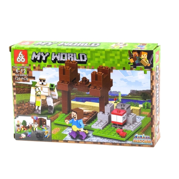 Конструктор Minecraft 66063 My World 125 деталей