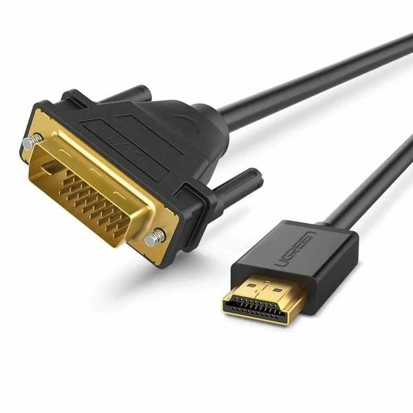 Перехідник HDMI M/DVI М 3 м UGREEN HD106 чорний