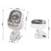 Вентилятор портативний Arctic Cool Fan LY-594 LED зі зволожувачем на прищіпці діаметр 10 см білий