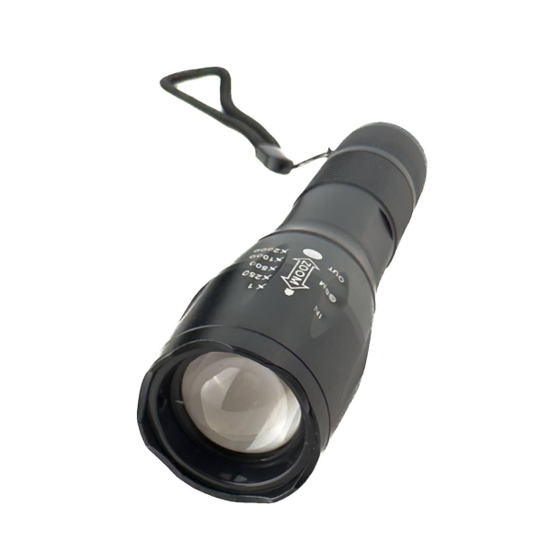 Ліхтар ручний акумуляторний BL-1871-T6 з ремінцем чорний