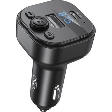 FM-трансмітер модулятор XO BCC18 Smart Bluetooth USB з дисплеєм чорний
