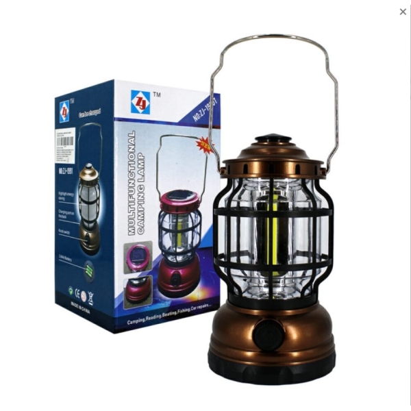 Ліхтар-лампа кемпінговий акумуляторний G88-1 портативний чорний