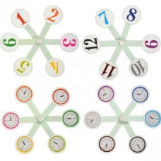 / Веер "Цифры и часы"