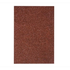 / Фоаміран з глітером 20 * 30см, EVA, Флексика, 2 мм. 10 аркушів в ОРР:коричневий