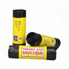 / Пакети для сміття, 60л, 60*80см, 10шт, чорний