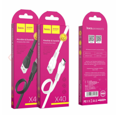 / Кабель HOCO X40 USB to Type-C 3A, 1m, TPE, TPE connectors, Black new