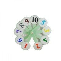 / Веер Цифры от 1 до 10 (цветные)