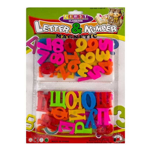 Набір навчальний First Classroom цифри та букви магнітні