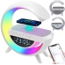 Колонка портативна з годинником Smart BT-3401 бездротова зарядка Bluetooth LED білий Колонка портативна з годинником Smart BT-3401 бездротова зарядка Bluetooth LED білий
