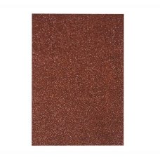 / Фоаміран з глітером 20 * 30см, EVA, Флексика, 2 мм. 10 аркушів в ОРР:коричневий
