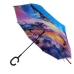 / Парасолька жіноча, тростина, напівавтомат, зворотна, кольоровий / Парасолька жіноча, тростина, напівавтомат, зворотна, кольоровий