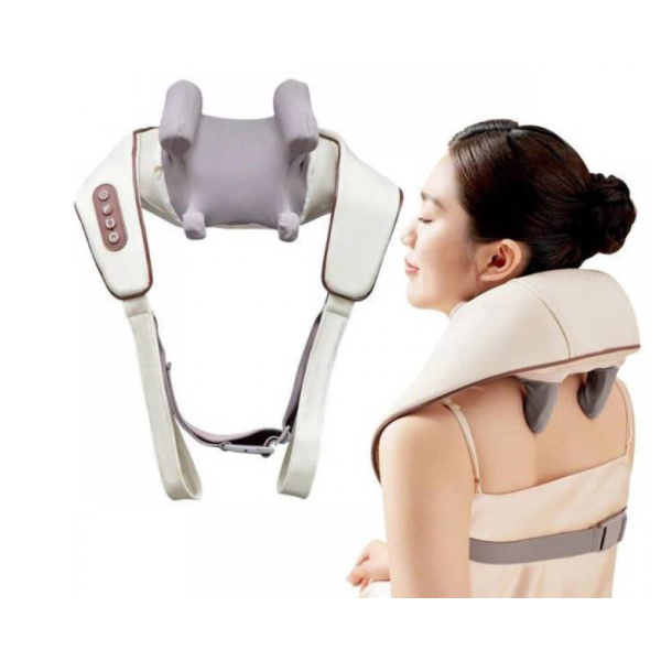 Ударний масажер з підігрівом для спини та плечей Massager Neck Shoulder Z9 new
