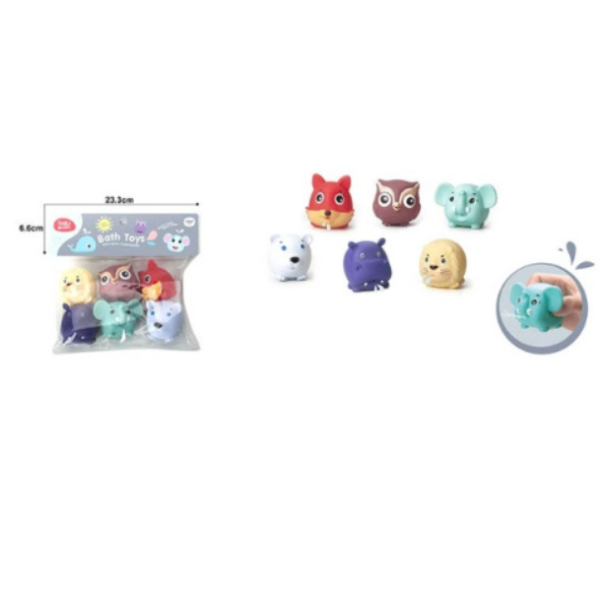 Пищалка Y8619 (192шт/2) бризгалка 6 видів звірят new