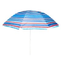 Пляжна садова парасолька 2 м Best-12 Смужки №2 Anti-UV з нахилом різнокольоровий