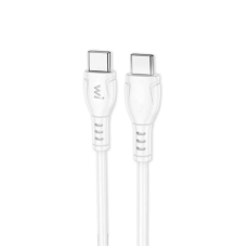 Кабель Wibrand Boa 60W PVC charging data cable C to C 1m White new