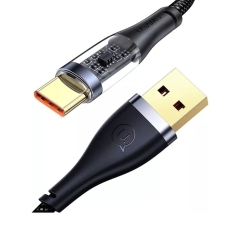 / Кабель Usams US-SJ572 Type-C 66W Aluminum Alloy Transparent Data Cable --Icy Series 1.2m new