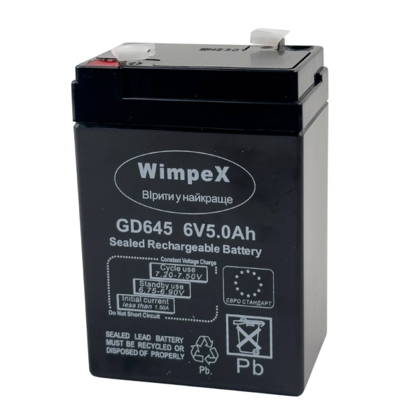 / Акумуляторна батарея для ваг Gdlite GD-645 4.5 Ah 6 V свинцево-кислотна new