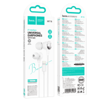 Навушники HOCO M116 Benevolent universal digital earphones with microphone iP White new