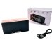 Колонка портативна з годинником B61 Bluetooth рожевий