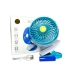 Вентилятор портативний GF-175 з прищіпкою діаметр 9 см блакитний