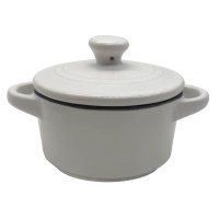 Форма для випікання Pepper PR-3341 Tower з кришкою кераміка кругла 18.5 х 14 х 9.5 см білий new