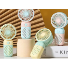 Вентилятор портативний Mini Fan Z8 діаметр 6 см персиковий