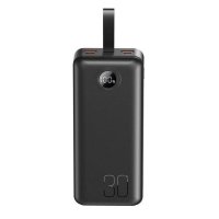 Універсальна мобільна батарея 30000 mAh XO PR240 22.5 W повербанк з дисплеєм чорний
