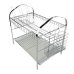 Сушарка для посуду Empire 9786 двоярусна нержавіюча сталь 44 х 25 х 36 см сріблястий