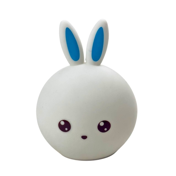 Нічник LED Кролик LY-271 RGB USB 12 х 11 х 16 см білий з блакитним