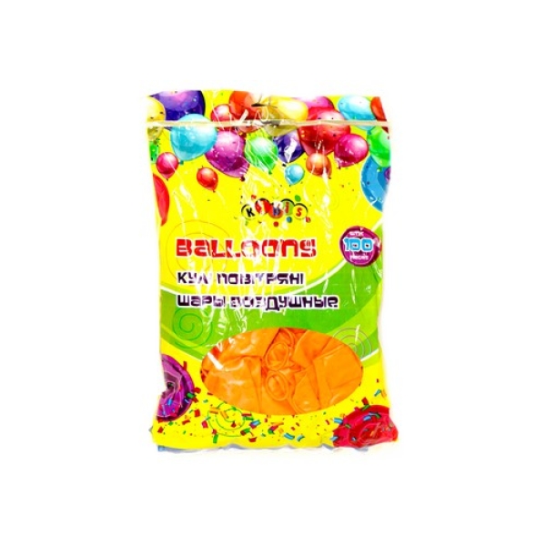 / Кульки 2,8 грам, 12 ", перламутрові 100шт кольору: Помаранчевий (штучные)