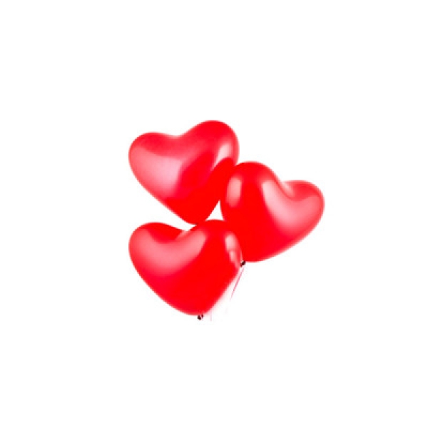/ Шарики "Сердечко" Банкетное красн.