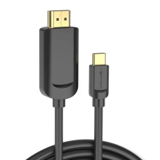 Відеокабель Type-C/HDMI 1 м Vention CGUBF чорний