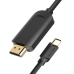 Відеокабель Type-C/HDMI 1 м Vention CGUBF чорний