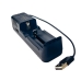 Зарядний пристрій USB 1x14500/18650/26650 HD-132650A 1200mA 4.2В чорний