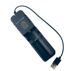 Зарядний пристрій USB 1x14500/18650/26650 HD-132650A 1200mA 4.2В чорний