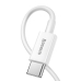 Кабель Type-C/Apple Lightning 1 м Baseus Superior 20 Вт білий