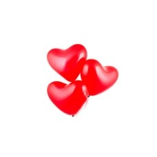 / Шарики "Сердечко" Банкетное красн.