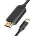 Відеокабель Type-C/HDMI 1 м Vention CGUBF чорний Відеокабель Type-C/HDMI 1 м Vention CGUBF чорний
