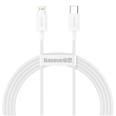 Кабель Type-C/Apple Lightning 1 м Baseus Superior 20 Вт білий