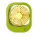 Вентилятор портативний SQ2177A діаметр 9 см зелений з жовтим