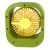 Вентилятор портативний SQ2177A діаметр 9 см зелений з жовтим
