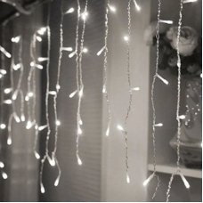 / Світлодіодна гірлянда-бахрома прозорий дріт 3.5 м Magic Lights 120 LED білий