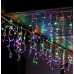 / Світлодіодна гірлянда-бахрома прозорий дріт 5 м Magic Lights 200 LED мульти